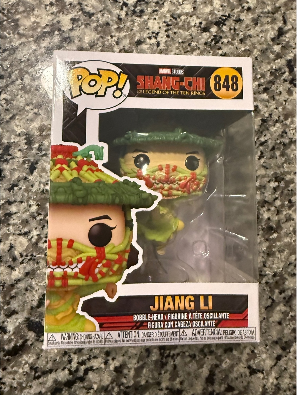 Funko Pop! Marvel Shang-Chi Jiang Li #848 Damaged Box Bobble-Head